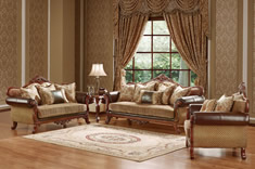 纯实木真皮沙发三件套（1+2+3）