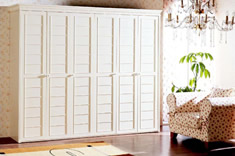 韩式田园六开门衣柜